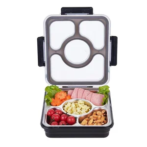 Image of LULA Adult Nicety Keep Warm 4 Side Locked Custom Printed Leakproof Stainless Steel Lunch Box for Kids