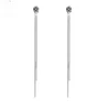 New Fashion Silver Plated Dangle Hanging Gem Stone Rhinestone Long Drop Earrings For Women Jewelry brincos bijoux