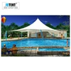 Waterproof and sun shade roof for swimming pool sail fabric cover design