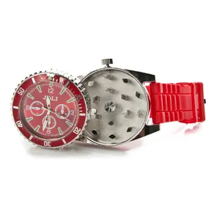Image of Metal Wrist Watch Grinder Smoking Pipe Hand Crusher Watch Style Gift Smoking Grinderweed accessories