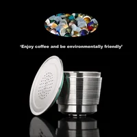 

Stainless steel Permanent Coffee Pod Food-Grade Reusable Nespresso Capsule Espresso Best Filtration SUS304 Refillable Capsules