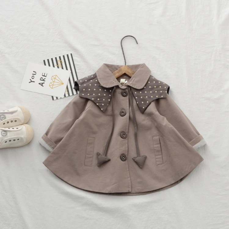 

OEM Service 0-6 Years Old Korean Style Girl Baby Trench Coat, Customized