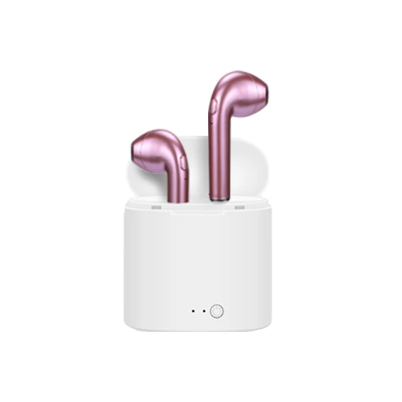 

Wireless earphone Wholesale i7s tws Stereo Double Headset Cheap Mini in-Ear wireless earphone, White;black;rose;pink wireless earphone