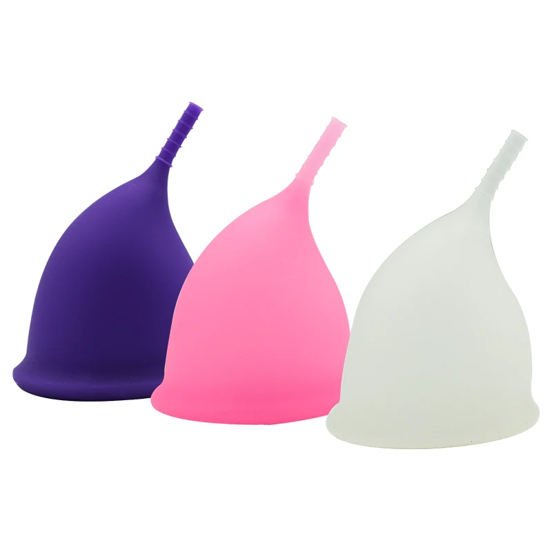 

2019 Newest Stomach Model Cup Menstrual Cups, Pink;purple;seafoam;black;customized