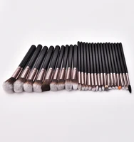 

2019 Hot Sell Pro 25pcs Makeup Brush Set Fashion Black Handle Gun Colour Tube Cosmetic Brush Set