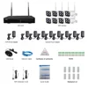 Wireless 8-Channel 1080P Security Camera System with 8pcs 2MP Full HD Cameras,Home CCTV Surveillance for Outdoor&Indoor