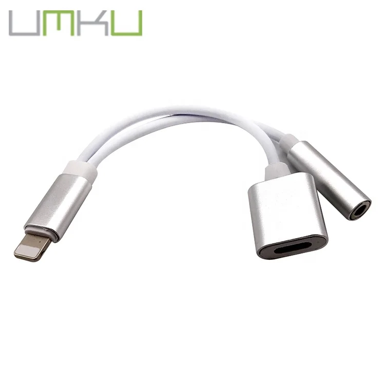 

2 in 1 Charging Audio Adapter Headset Converter data cable 2 in1 adapter for iPhone. adapter for iphone 13promax