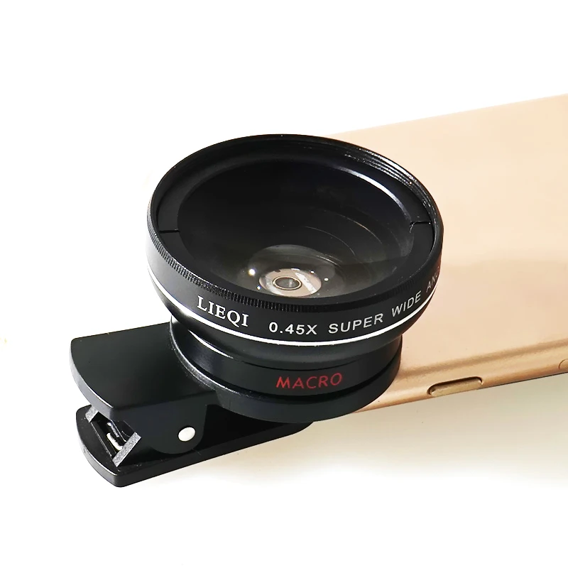 0.45x Super Wide Angle Universal Clip Lens Mobile Phone Camera