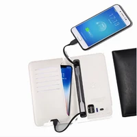 

6800mah custom logo Travel PU leather wallet with power bank