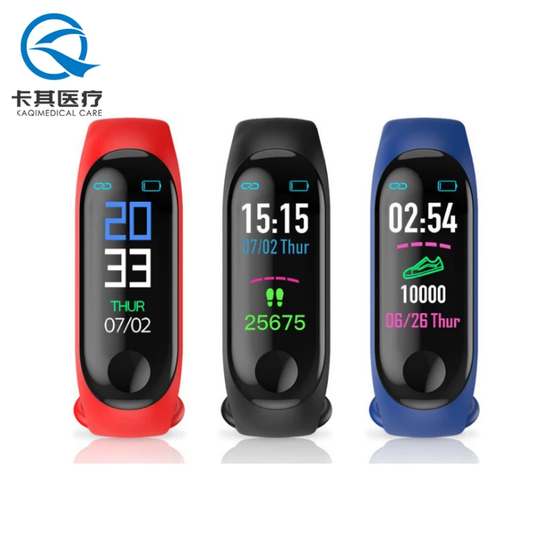 Heart rate monitor pedometer fitness tracker cheap m3 smart watch band bracelet