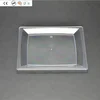 10" Clear Plastic Disposable Square Dinner plate