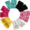 Toddler summer icing ruffle cotton shorts double ruffle stylish girls solid color shorts
