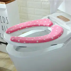Image of Hot Sell comfortable Washable cloth toilet seat cover Cushion Universal