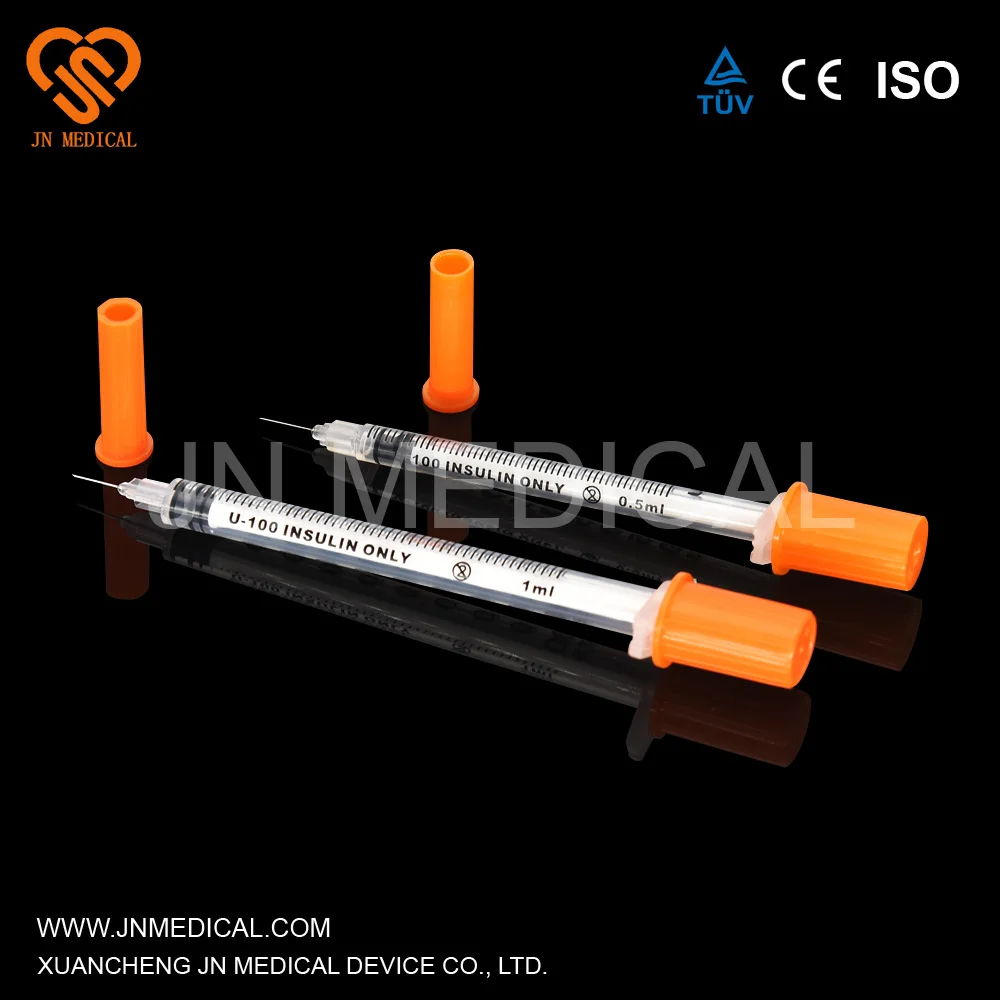 
0.3ml, 0.5ml, 1ml Insulin Syringes with Needles 