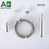 Wholesale ceiling to floor Fitting cable hanging display system aluminum kits