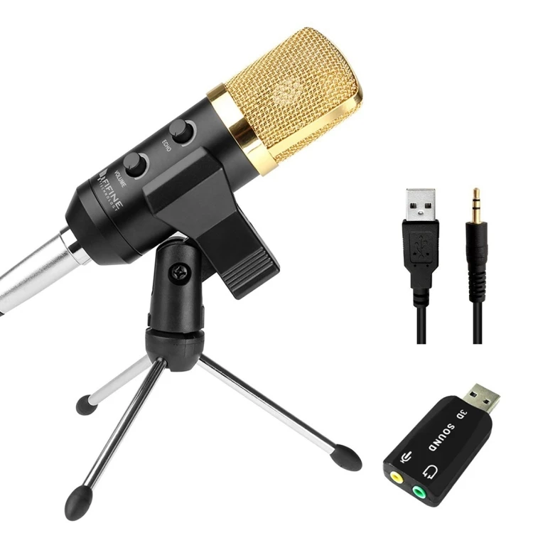 

High Quality FIFINE K028 2.5m Home KTV Handheld Mic Universal Sound Recording Microphone with Tripod Stand For Live Broadcast, N/a