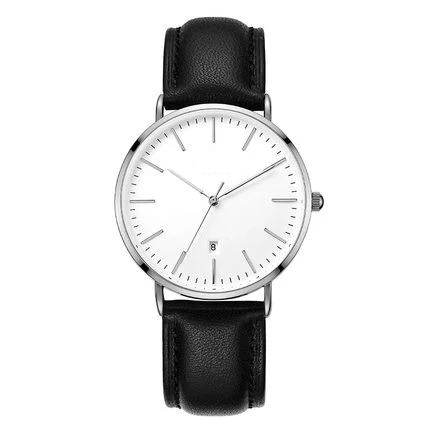 

Japan quartz movt luxury minimalist stainless steel leather men watches