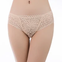 

China sale cute flower lace women underwear soft lace trim girls briefs breathable panties