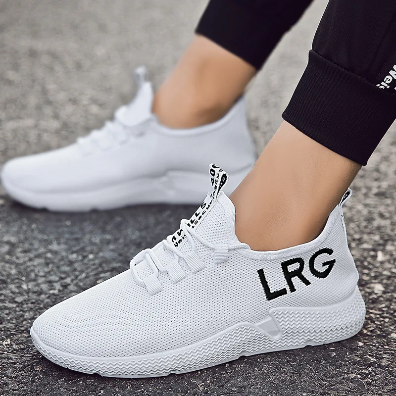 

Fashion new design men sneakers cheap fashion air sport shoes for men, White/red/yellow