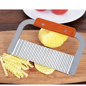 Image of Good quality stainless steel potato cutter wave knife potato slicer
