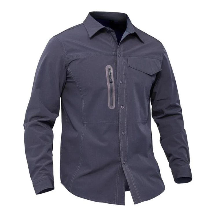 

Custom Quick Dry Shirt Men, Nylon Spandex Fishing Long Sleeve Shirt Custom,Combat Shirt Tactical, Black;gray;khaki;green