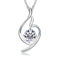 

Hot Amethyst Fashion Female Necklace Feminine Pendant Silver Plated