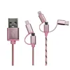 High Quality Copper Fast 3 in 1 multi Charging Cable Phone USB Charger USB Cable for Iphone Android Smartphones