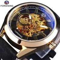

High Quality Brand Forsining Mechanical Watches Genuine Leather Strap Automatic Skeleton Classic Wrist Watch Relogio Masculino