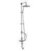 TMV-2&WRAS Certificate exposed shower system thermostatic expose valve with 18mm rigid riser,handset,8"showerhead