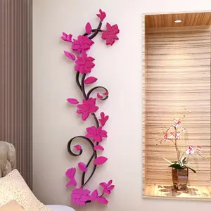 Image of 3D Flower DIY Mirror Vinyl Wall Decals Stickers Art Home Room Decor Removable