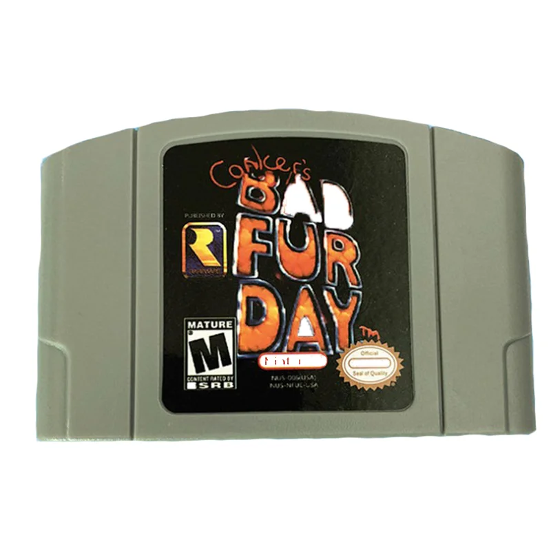 

Game Card NTSC US Or PAL version of the N64 conker bad fur day n64 For Nintendo accessories