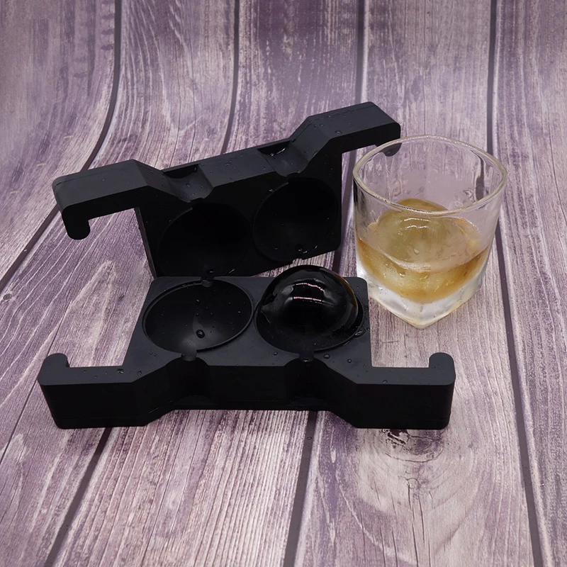 

Sphere Ice Chest Crystal-Clear Ice Ball Maker FDA Silicone Sphere Ice Ball Molds, Black