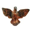 Wholesale gemstone mahogany obsidian craft animal pendant raven eagle charm necklace