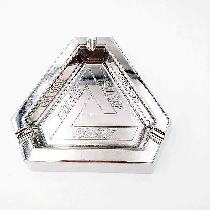 

Personalized souvenir custom metal ashtray, Shiny nickel