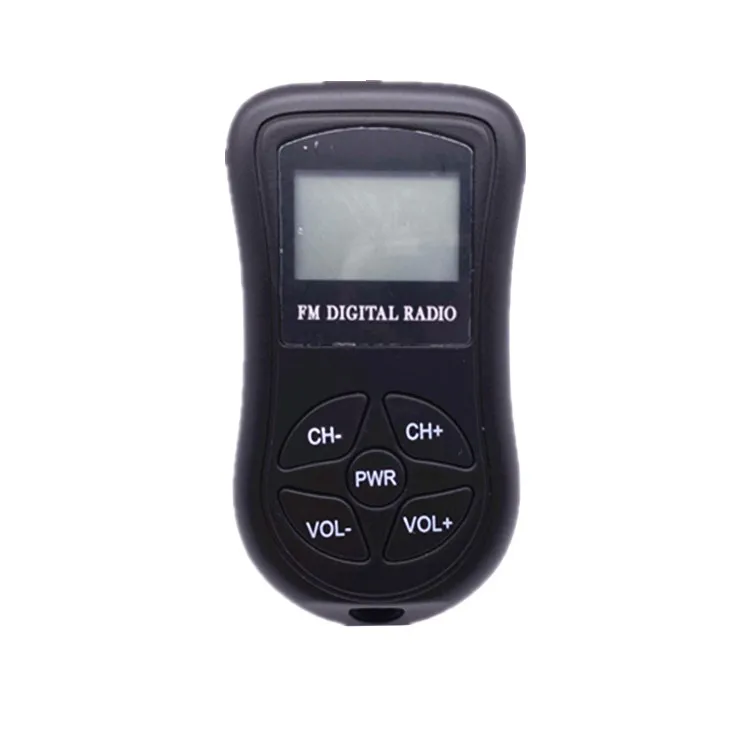 

Simultaneous Interpretation Event Use Wireless Portable Fixed Frequency Small Digital FM Radio, Black