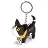 China Supplier soft pvc materials key ring cat keychains