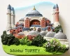 Customs Tourist Souvenir Hagia Sophia Istanbul TURKEY 3D Resin polyresin handmade Fridge Magnets