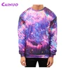 Custom men all over printing polyester hooded sweatshirts