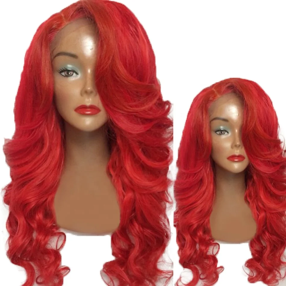 parrucca rossa capelli veri