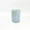 10 oz green glass jar with ion plating high quality candlesticks