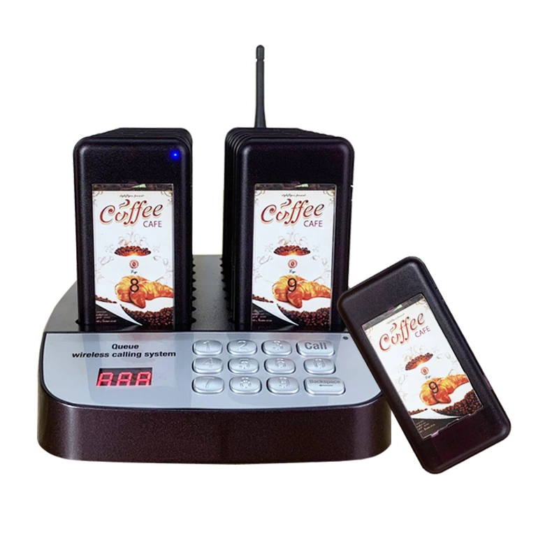 

Artom electronic queue management Restaurant table buzzer Waiter Paging System with16 vibrators, N/a