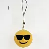 Novelty expression small pendant smiling face expression soft plush toy key bag chain mobile phone belt toy