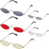 SMALL SUNGLASSES TINY SHADES OVAL SLIM SKINNY METAL FRAME BP5845