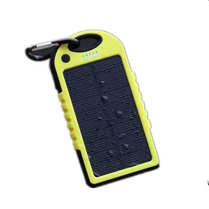 Sun Power Slim 5000mAh Portable Solar Power Bank Dual USB