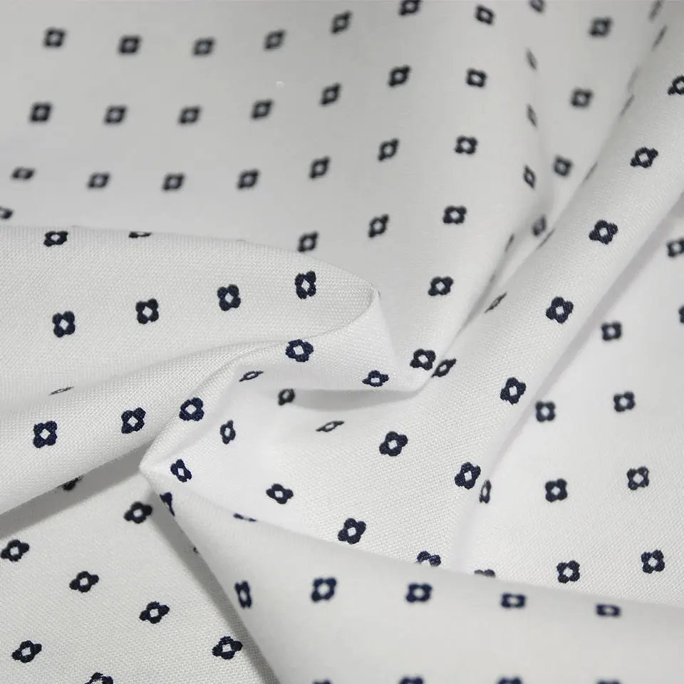 Wholesale Price Chinese Manufacturer Pot Star Design CVC Denim Printed Fabric