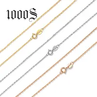 

Customized Adjustable 1MM 9K, 14K, 18K Solid Gold Chain Necklace New Thin Chain Design Pure Gold Chain Necklace