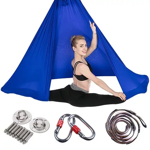 

Ready Stock Yoga Hammock/Trapeze/Sling Kit Extension Straps - Antigravity Ceiling Hanging Yoga Sling Aerial Yoga Swing, 20 colors or customized