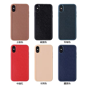 Hybrid PC+TPU Case Leather Wood Inlay iPhone Max