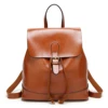 2019 newest online leather women handbag fashion school backpack bag ladies smaller backpack