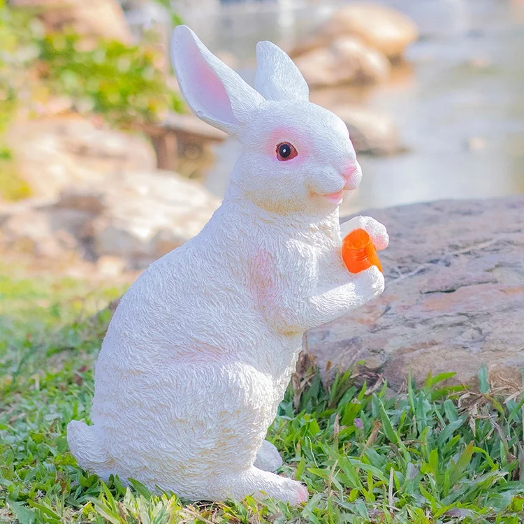 
Wholesale FRP outdoor garden landscape christmas 3D rabbit led artificial animal 